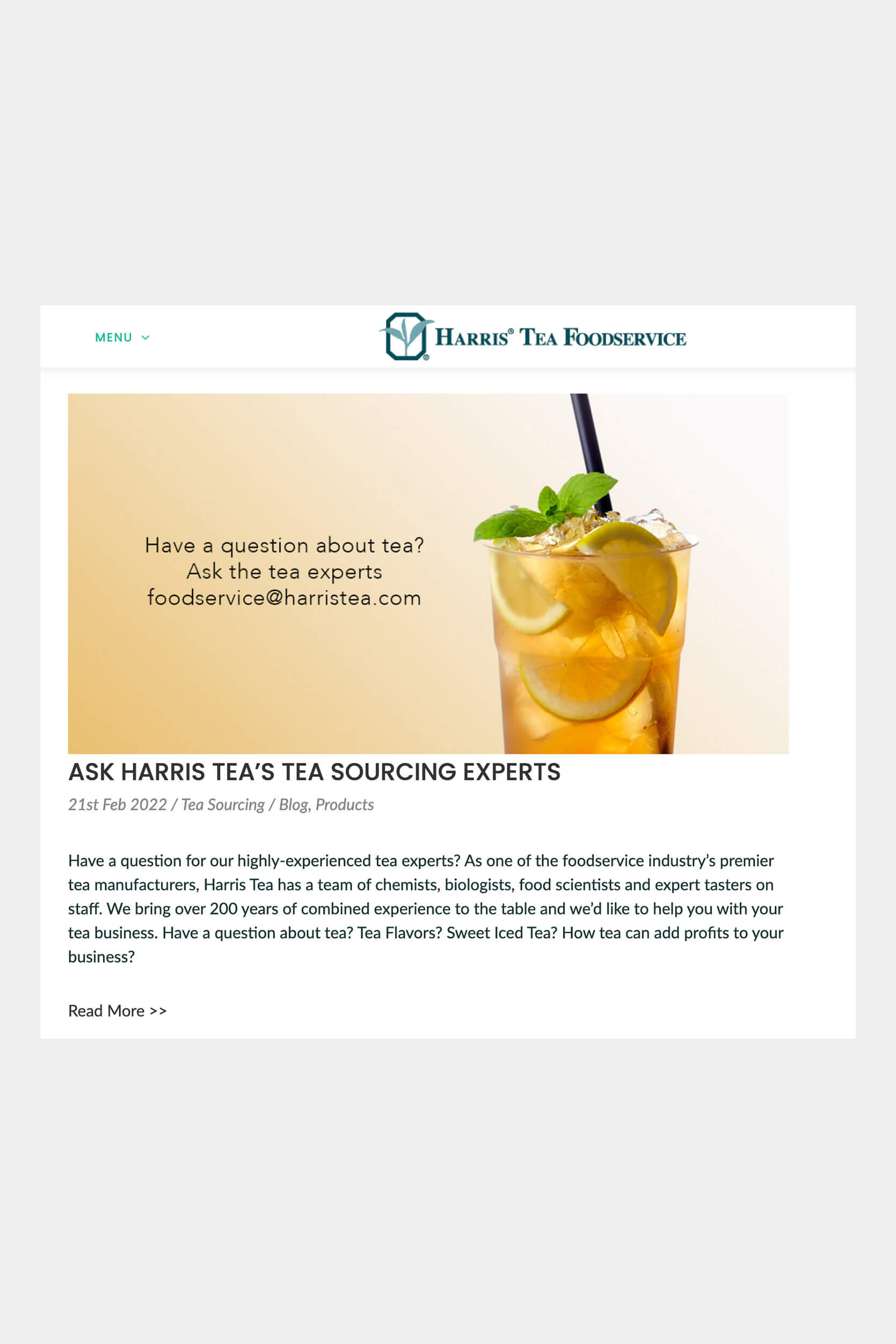 Harris Tea Blog Post